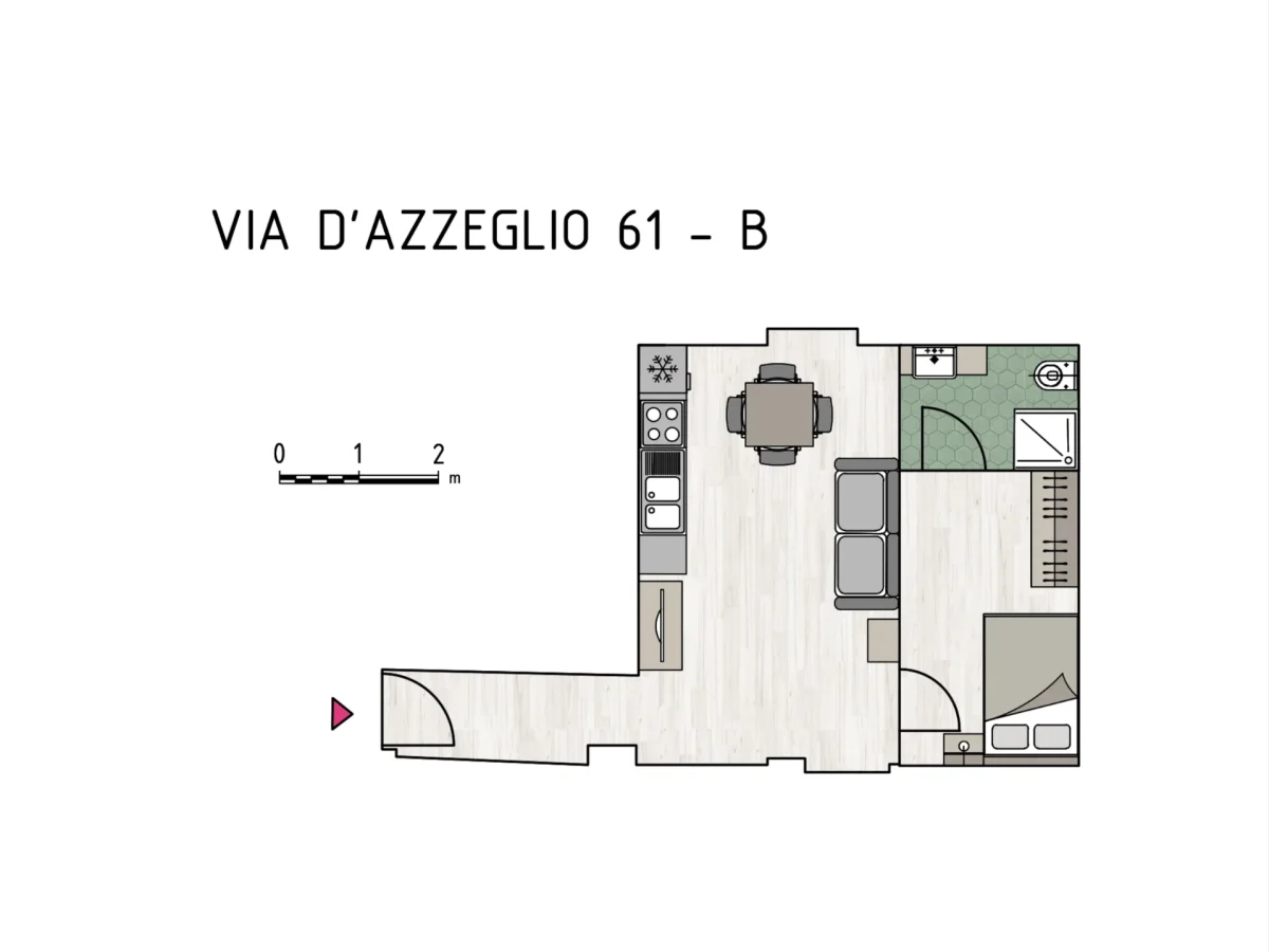 Dimore d Azeglio Appartamento Due map