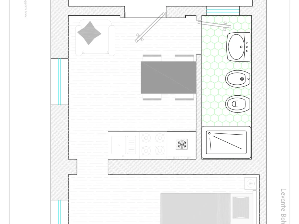 Levante Collection Cozy Terrace Loft map